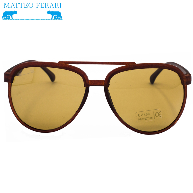 Ochelari de soare pentru Bărbați, Matteo Ferari, Maro, UV400, MFJH-023BR